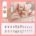 Christmas Gradient Coffee Silver Glitter 3D Charm Style (SDD-0047)