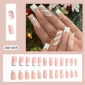 Christmas Pink Striped Snowflake Rhinestone Style (SGD-0019)