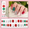 Christmas Red Green Striped Candy Cane Style (FDX-0022)