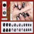 Christmas Black Pink French Snowflake Style (DTX-0003)