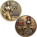 Funny Cop Commemorative Coin (Flat) / Bronze