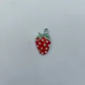 Volledige Strass Aardbei Hanger (Wit K1)