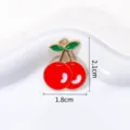 Charm Ciliegia Smaltata Rossa (A14-46)