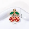 Cerise Émaillée Strass Rouge (A15-13)