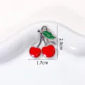 Cerise Rouge à Bordure Argentée (A14-31白K色)