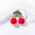 Cerise Rouge à Perle de 10mm (A15-19小号)