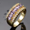 Chapado en Oro Circón Púrpura