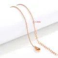 1.5mm Abgeflachte Gliederkette (F805) / 45+5cm / Roségold