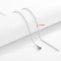 1.5mm Abgeflachte Gliederkette (F805) / 45+5cm / Stahlfarben