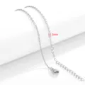 2mm Abgeflachte Gliederkette (F805) / 45+5cm / Stahlfarben