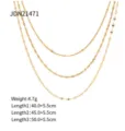 Triple Layer Twist Chain Style (JDN21471) / Gold