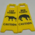 Yellow Dog and Cat Sign Set