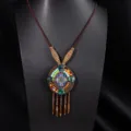 Στυλ Μενταγιόν Mandala με Φούντα (X515-1 Στυλ 9)