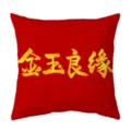 Single Sided Peach Skin Pillow Cover 45x45cm / Perfect Match Design (QL-BZ20-3)