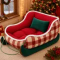 Christmas Sleigh Style (With Electric Blanket) / S (51x38cm) / Christmas Striped Red