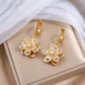 Pendientes Solos (E1509) / Dorado Blanco