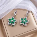 Pendientes Solos (E1509) / Verde Acero