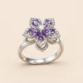 Anillo Solo (J0803) / Púrpura Sólido