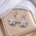 Pendientes Solos (E1509) / Bauhinia Blanca
