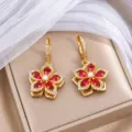 Pendientes Solos (E1509) / Rojo Acero
