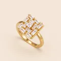 Anillo Solo (J0732) / Dorado