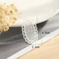 Στυλ Οβάλ Διάτρητη Δαντέλα