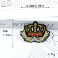 Gold Silber Rot Schwarz Stickerei Kronenstil (GZ1060)