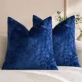 30*50CM Χωρίς Γέμισμα / Κάλυμμα μαξιλαριού με άνθη πάγου σε μπλε navy, 1 τμχ