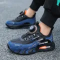 38 / Style Sportif en Surface Cuir (rh1085) / Bleu foncé