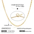 Flat Curb Link Chain (JDN0305315) / Gold