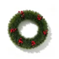 100-Mesh Large Wreath / Dark Green Pine Style