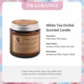 White Tea & Orchid / Small Amber Cup (80g Soy Wax)
