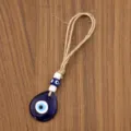 Teardrop Style (Glazed) / 3x3.5cm / Sapphire Blue