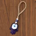 Hand/Hamsa Style (Resin) / 5x3.5cm / Deep purple