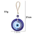 7.6CM Floral Round (Glass) / 7.6cm / Sapphire Blue