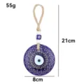 8CM Mandala Style (Glazed) / 8cm / Sapphire Blue