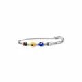 White k natural stone (random color) yellow blue eyes