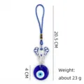 Single elephant 4cm glass pendant
