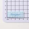 Blue Plaid Bonjour Style (0902-4)