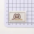 M Letter Pattern Label (0902-2) / Off White
