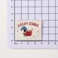 White Background Cartoon Puppy Lucky Stars Style (0902-4)