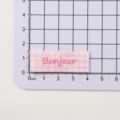 Pink White Stripe Bonjour Style (0902-4)