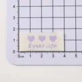 Cream Purple Heart Sweet Life Style (0902-4)