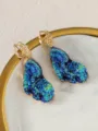 Stile Irregolare Blu Cangiante Vintage