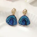 Stile Ventaglio Blu Vintage