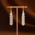 Woven Pearl Tassel Style / Gold White