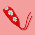 One Size / Long Row Daisy Pattern / Red