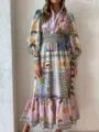 S / Dresses / Patchwork print