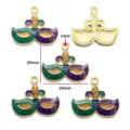 Jester Half Face (Fleur-de-lis Style) (W400) / 1 Piece/Pack (20*24mm)
