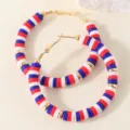 Independence Day Red White Blue Large Hoop Style